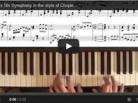 La 5° sinfonia di Beethoven suonata nello stile di Chopin